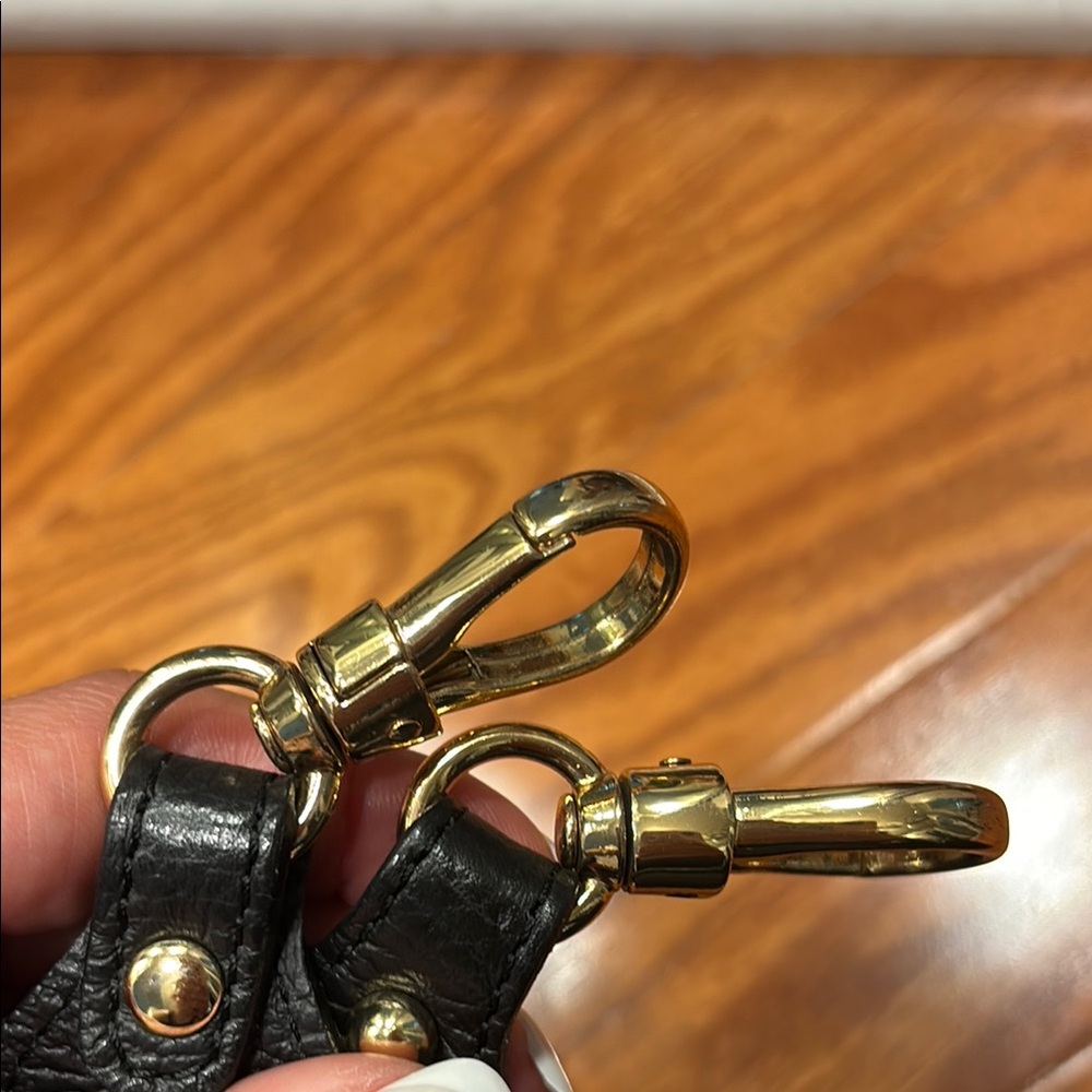 Valentino Black Crossbody Bag with Studded V Design - Picture 9 of 12